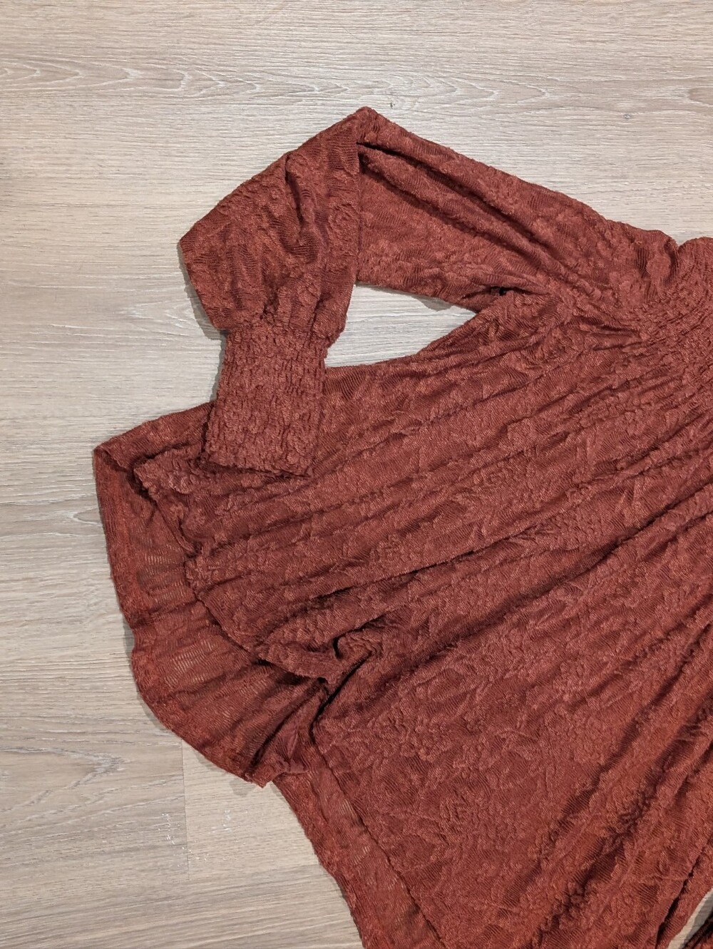 Anthropologie Deletta Brown Lace Top - Picture 3 of 8